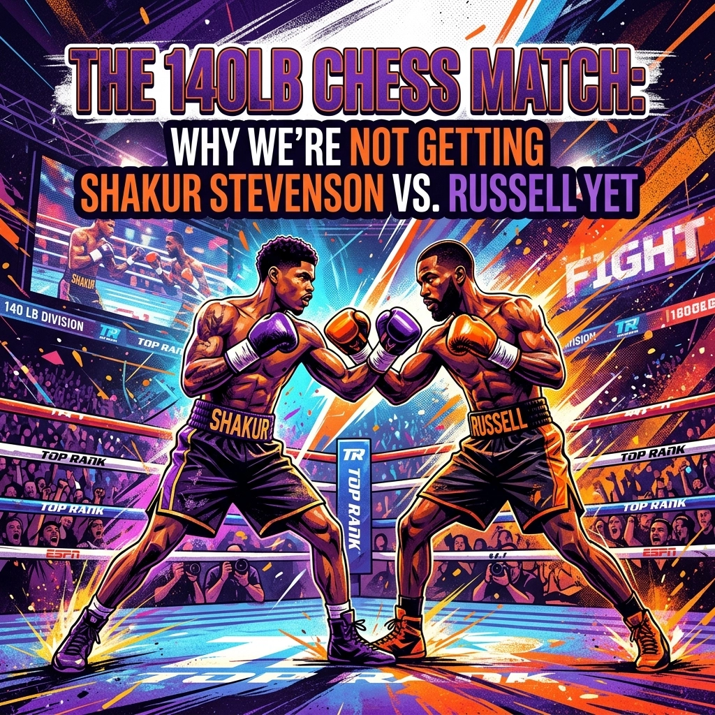 You are currently viewing The 140lb Chess Match: Why We’re Not Getting Shakur Stevenson vs. Russell Yet