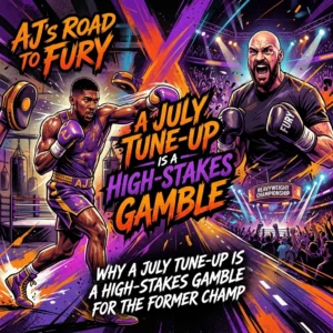 Read more about the article AJ’s Road to Fury: Why a July Tune-Up is a High-Stakes Gamble for the Former Champ